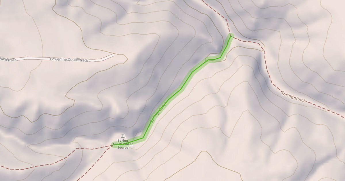 Map preview of Spring Gulch