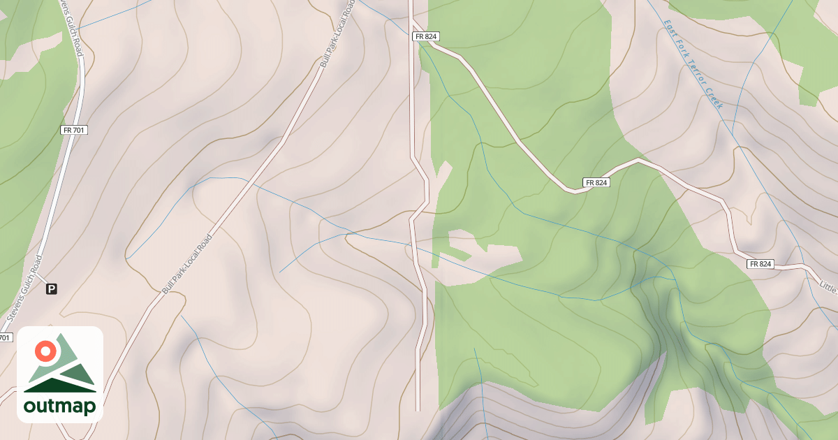 Map of POWERLINE SPUR