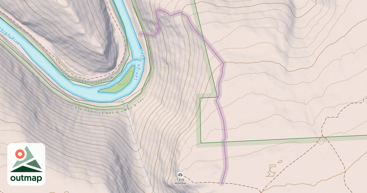 Map of Tank Hollow Express