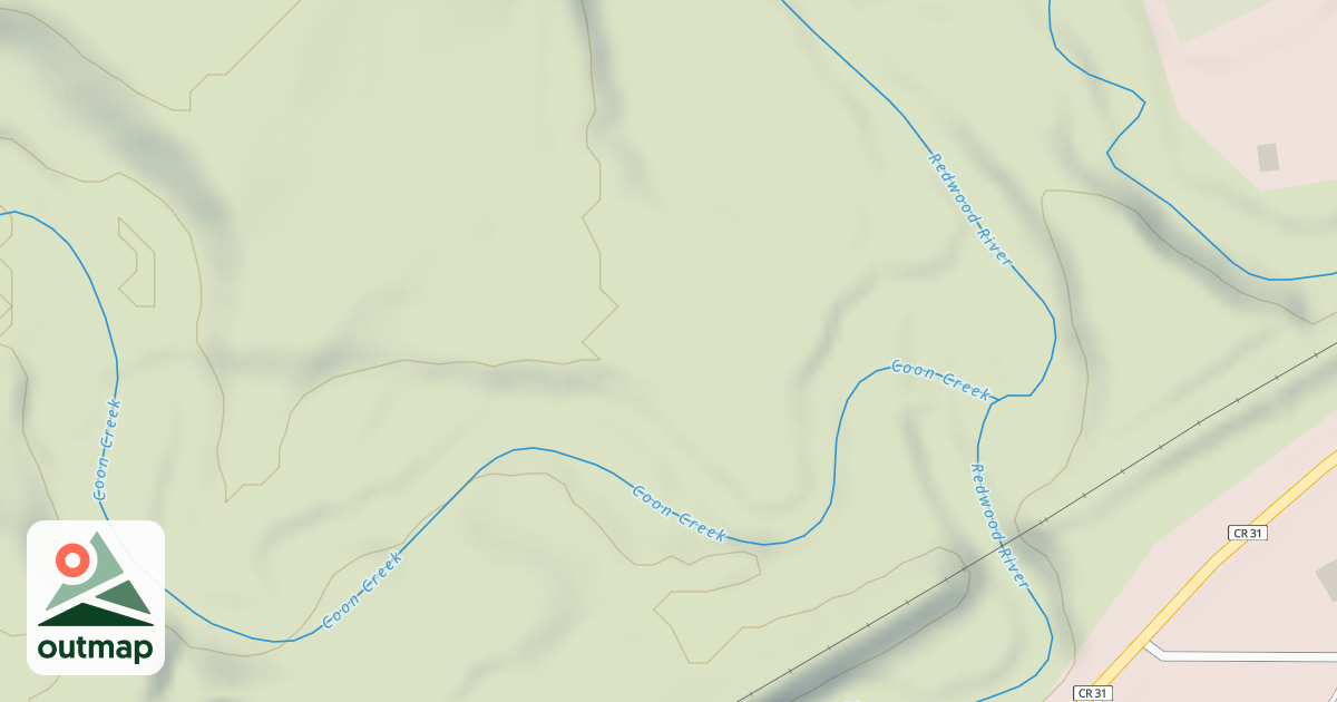Map of Shady Oaks Native Prairie Adventure Trails
