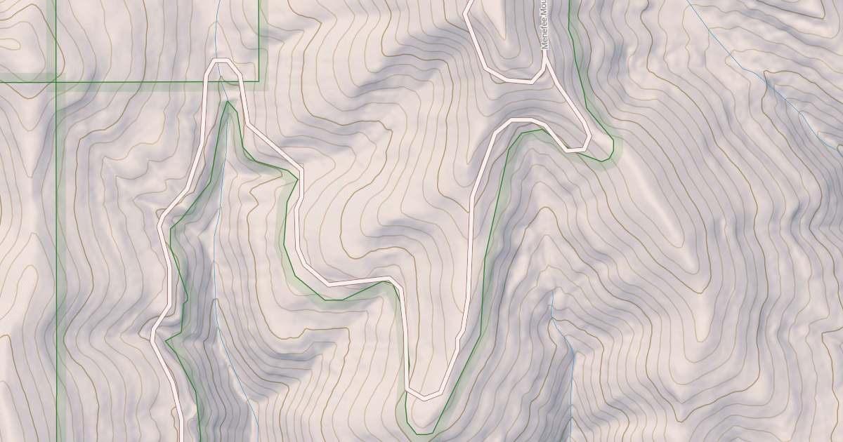 Map preview of Menefee E-Trail