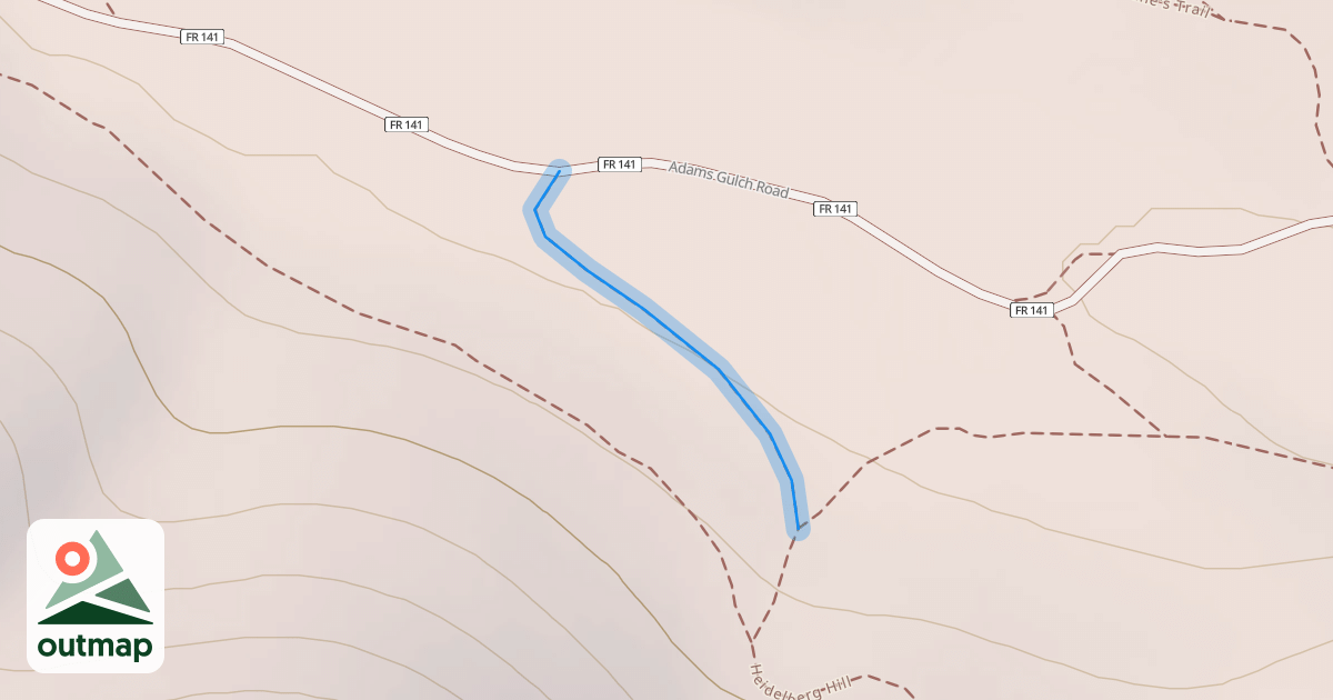 Map of Wanderer's Way - Heidelberg Hill Trail