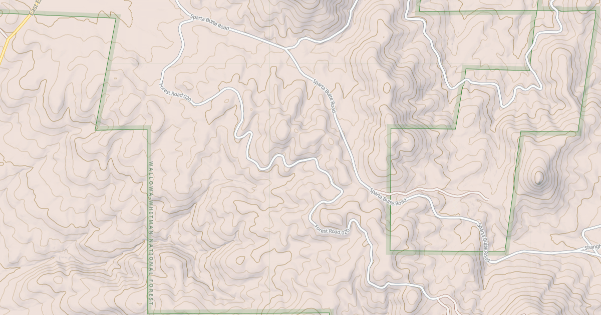 Map preview of USFS National Forest System Roads {733FED92-0435-42EC-A172-8A8F32B643AB}