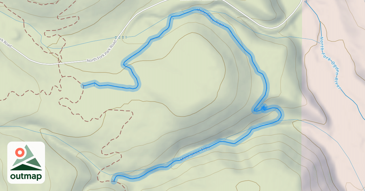 Map of Mule Shoe Trail