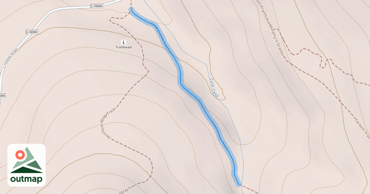 Map of Cold Creek Trail