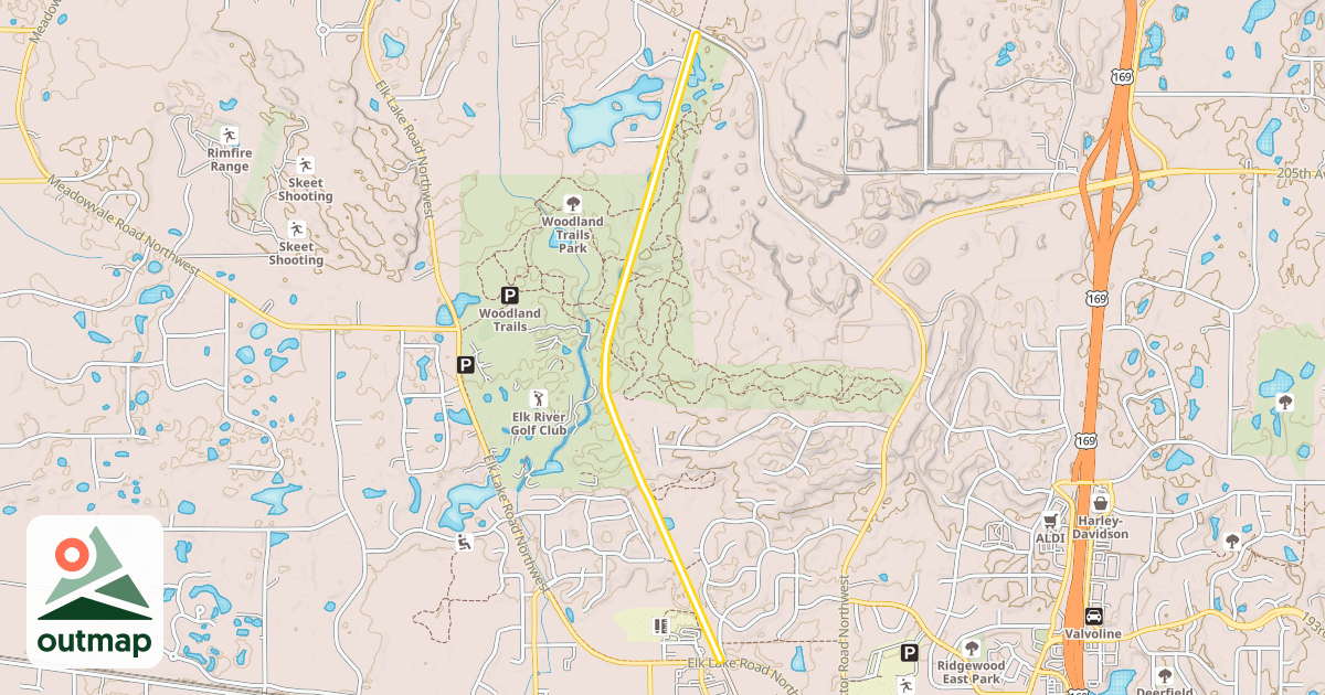 Map of Great Northern Trail