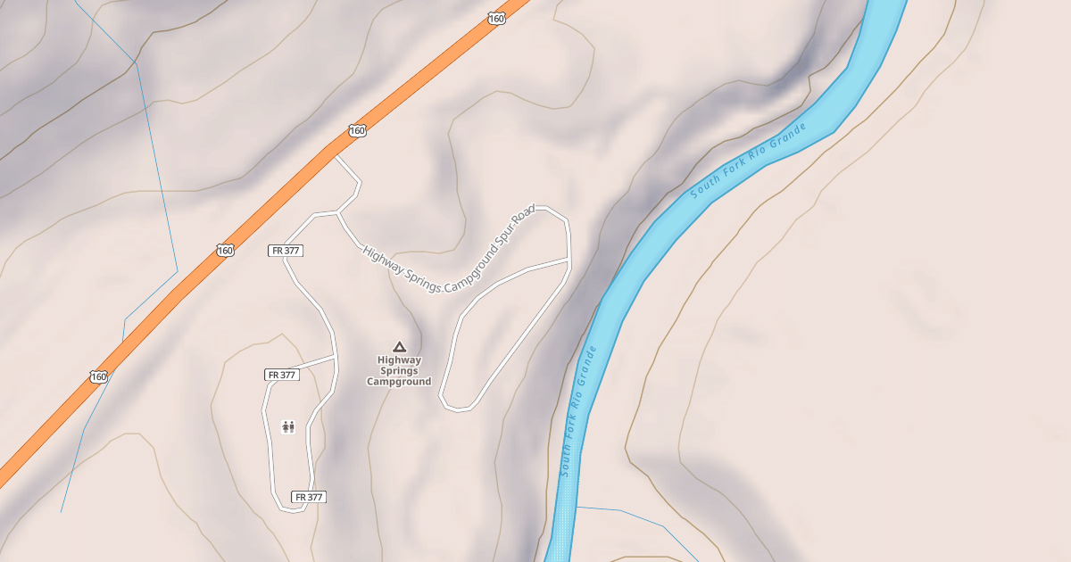 Map preview of HIGHWAY SPRINGS CG SPUR#2