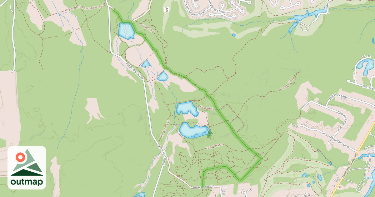 Map of Peaceful Partners Trail