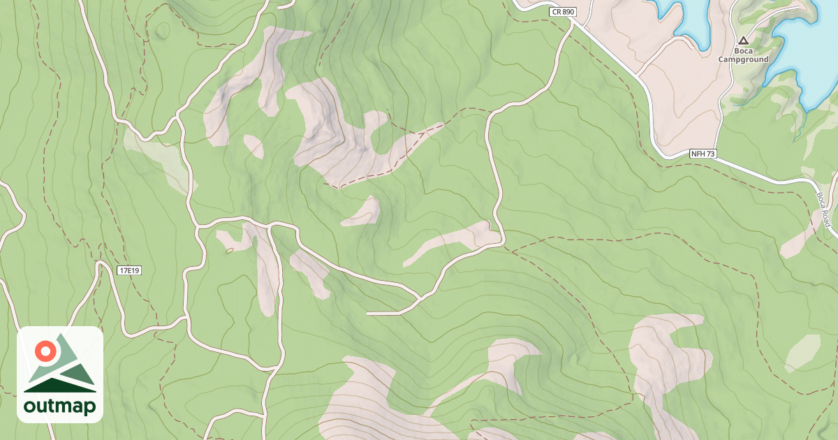 Map of Boca Hill Ohv