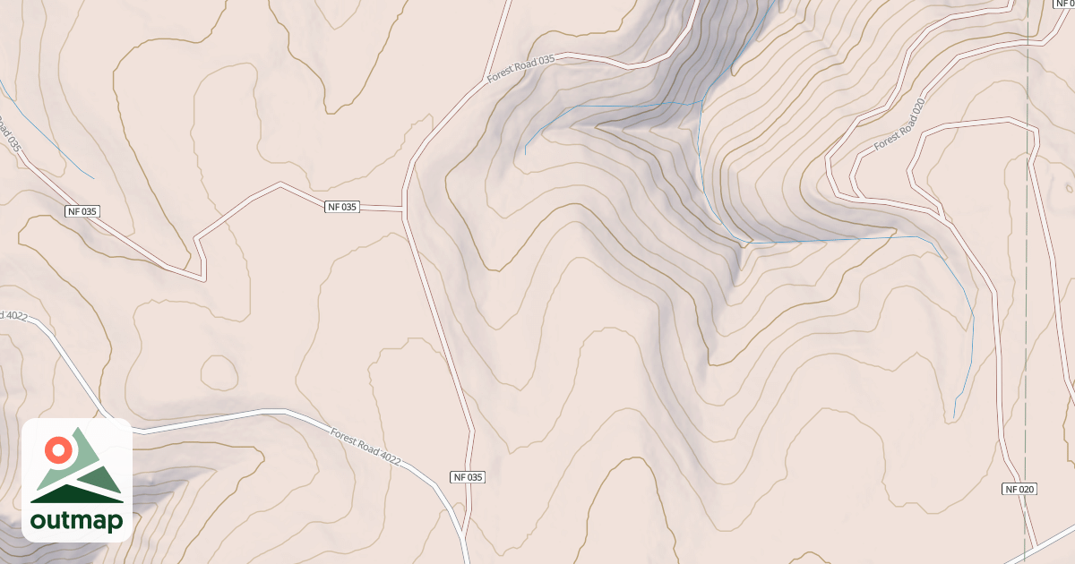 Map of USFS Motor Vehicle Use Map Roads {6E468004-4C18-4A0B-9D43-A226C96A3EB7}