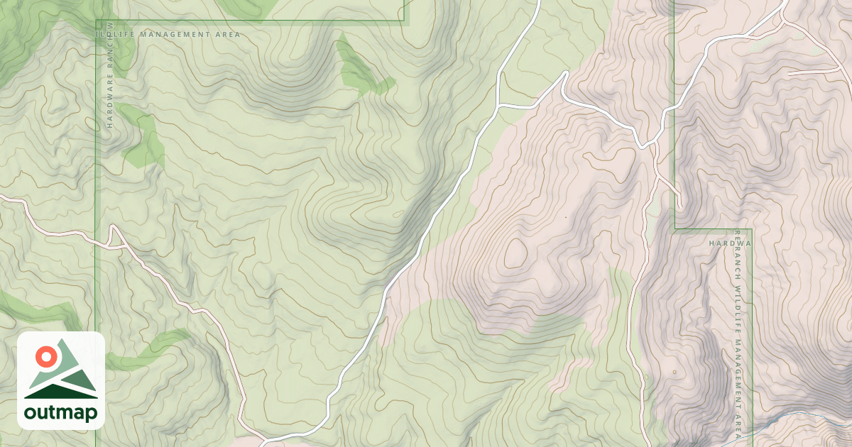 Map of Sinks Trail Winter Sport