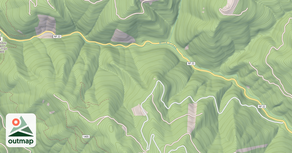 Map of CO. RD. 2470 - BRICE CREEK