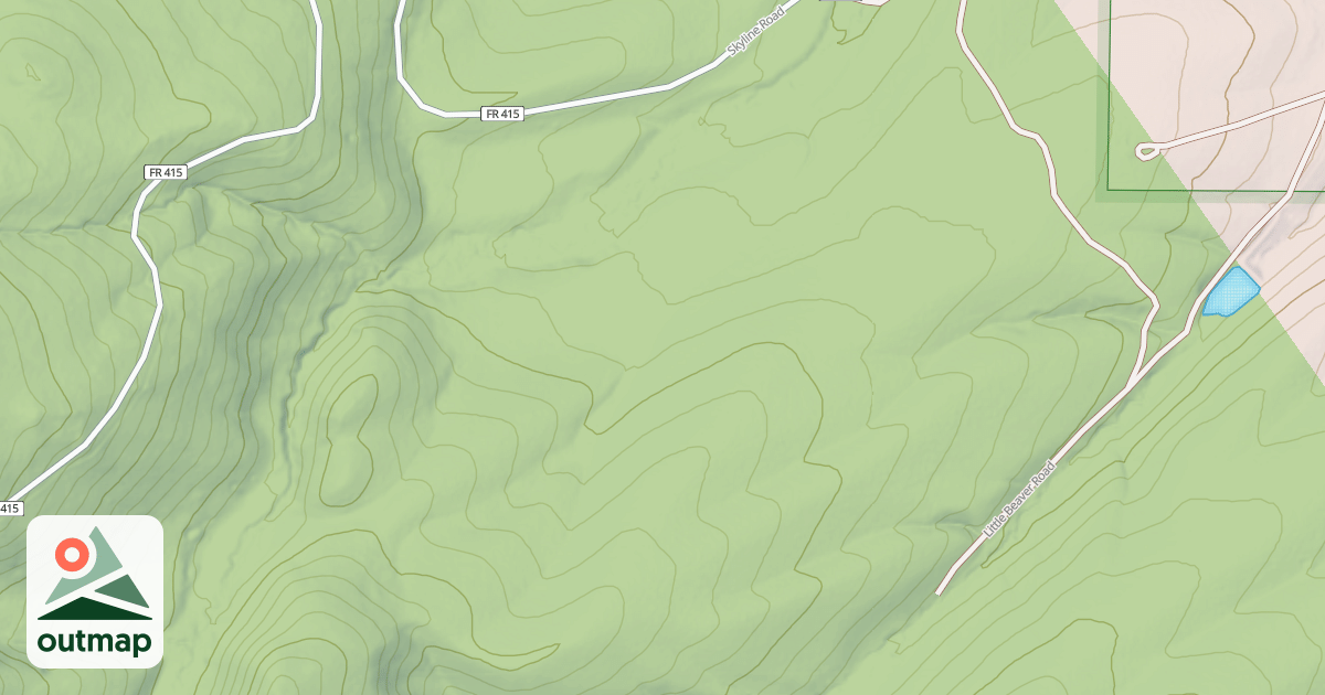 Map of LITTLE BEAVER SPUR 2B