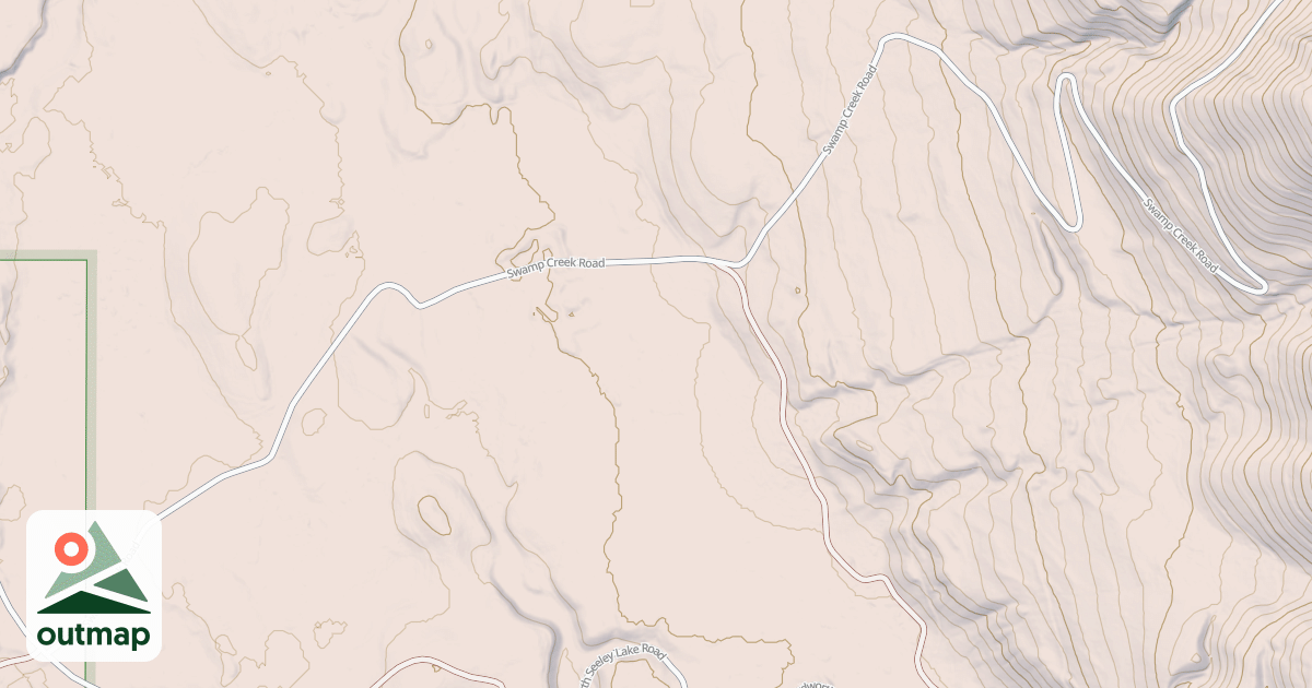 Map of SWAMP CREEK (SEELEY LAKE)