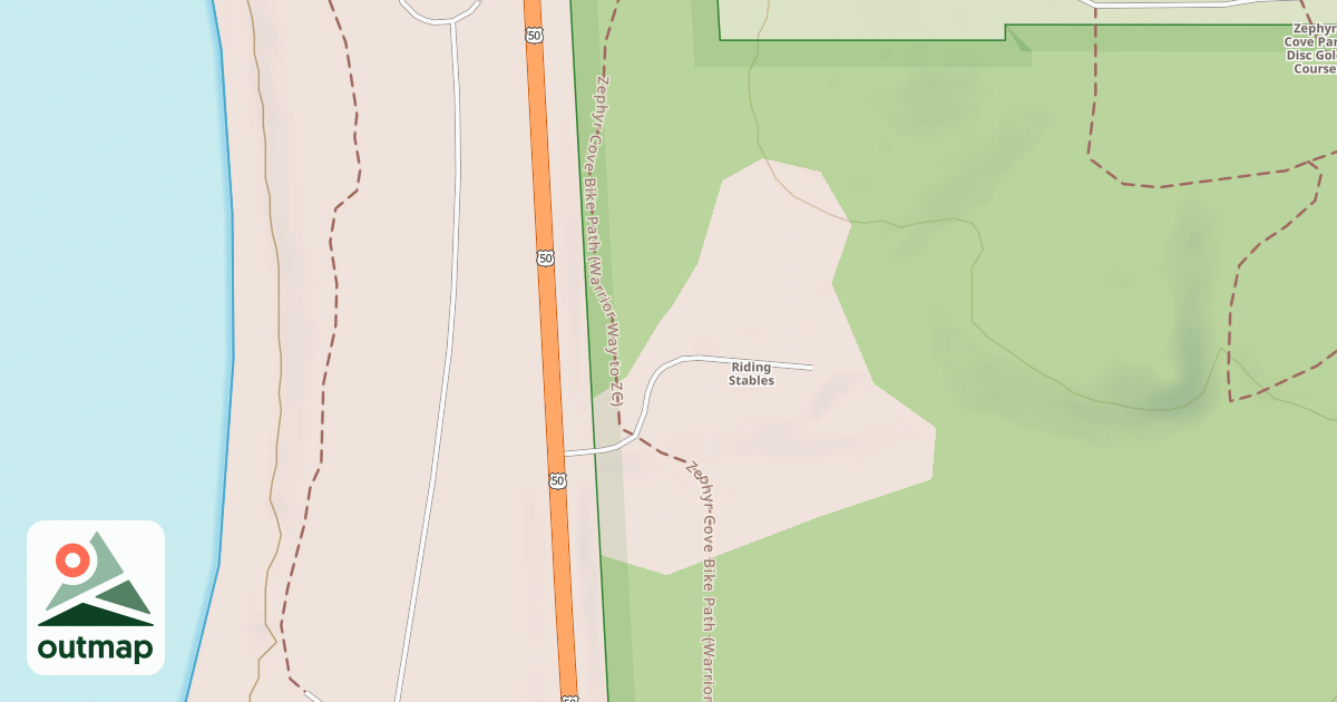 Map of ZEPHYR COVE STABLES PARKING