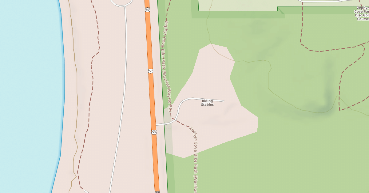 Map preview of ZEPHYR COVE STABLES PARKING