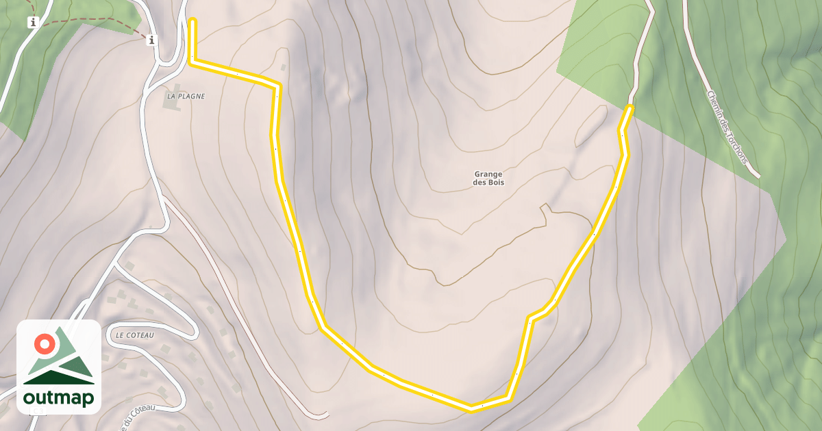 Map of La Grange des Bois