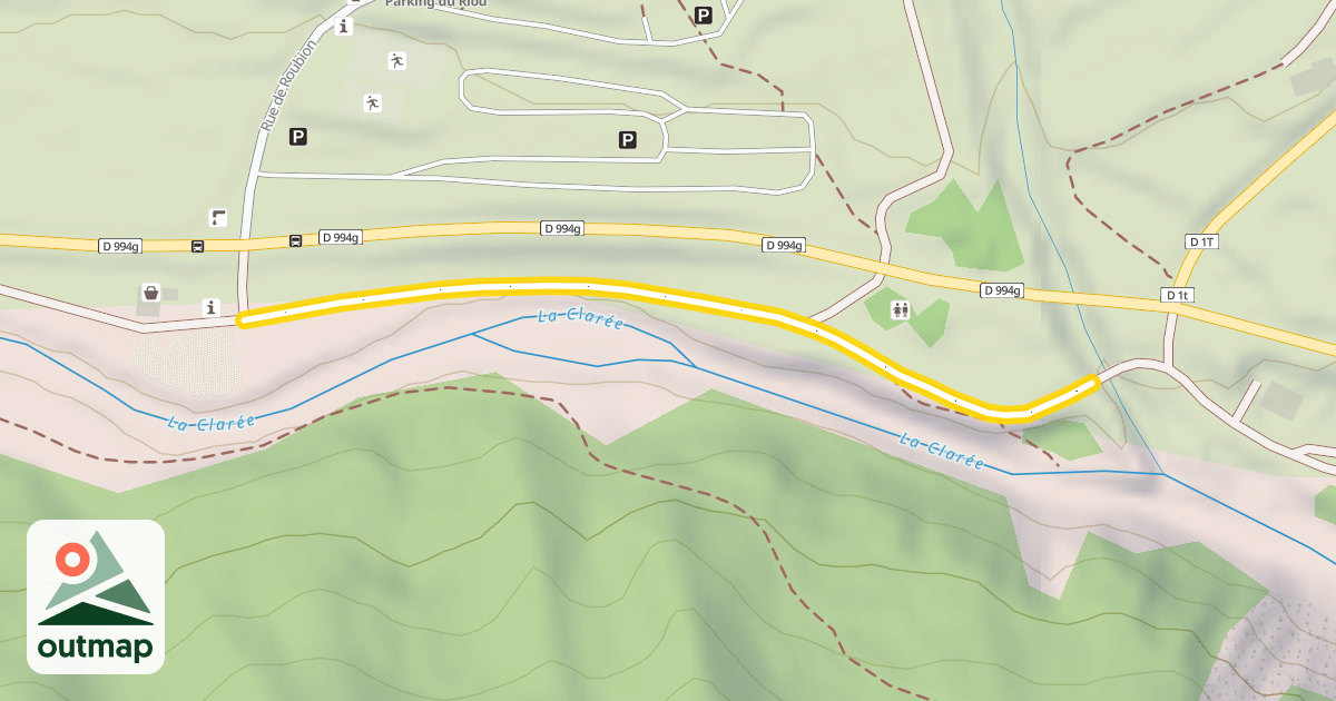 Map of Les Arras - Départ / Roublon