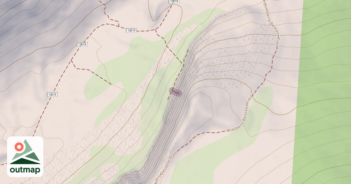 Map of East Crack