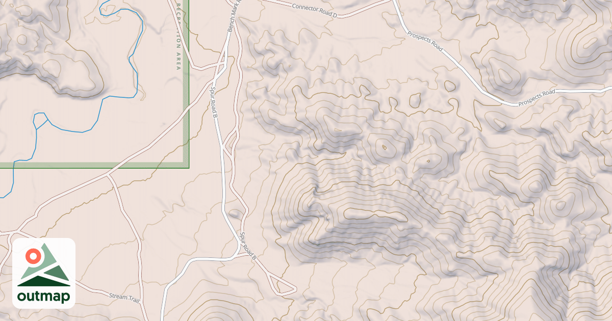 Map of SPUR ROAD B