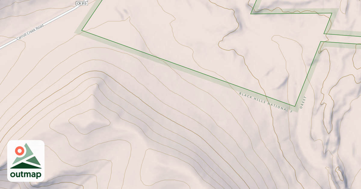 Map of CARROLL CREEK BR 1B