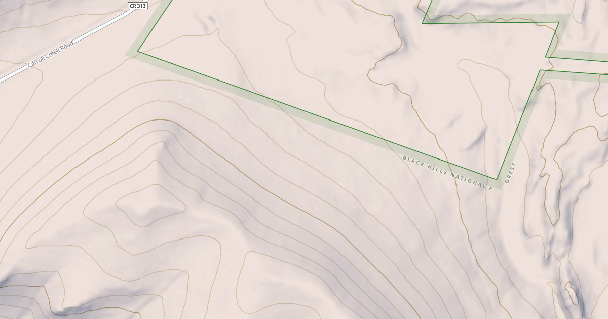 Map preview of CARROLL CREEK BR 1B