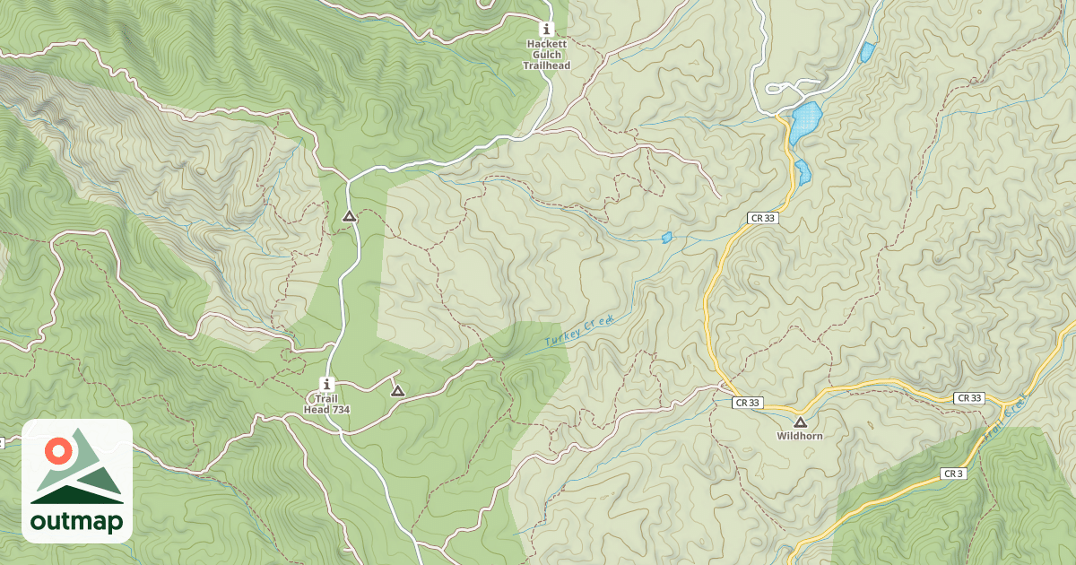 Map of TURKEY CREEK