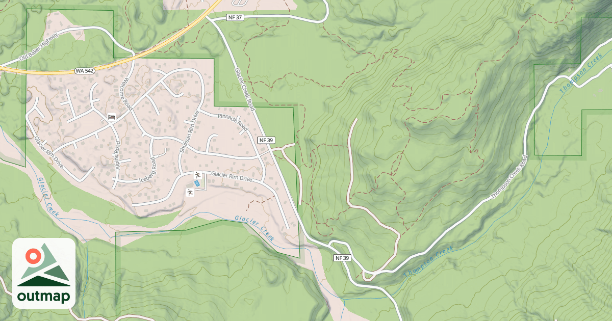 Map of GLACIER CR
