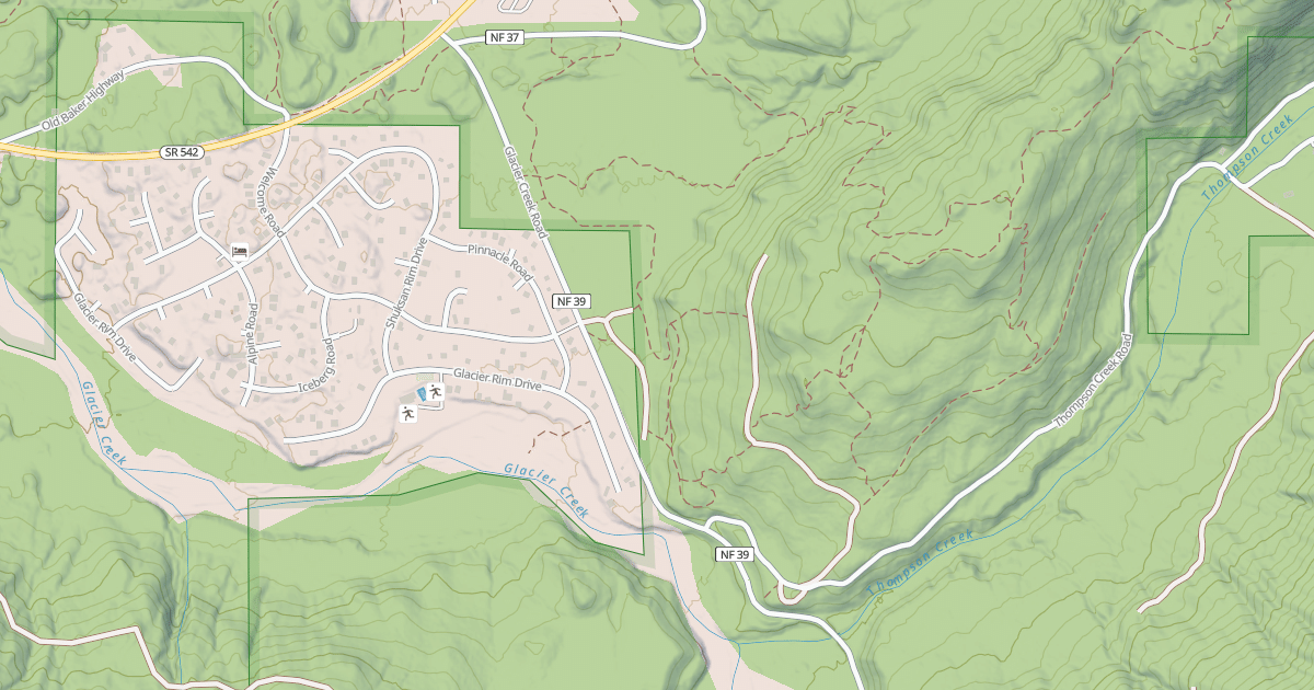 Map preview of GLACIER CR