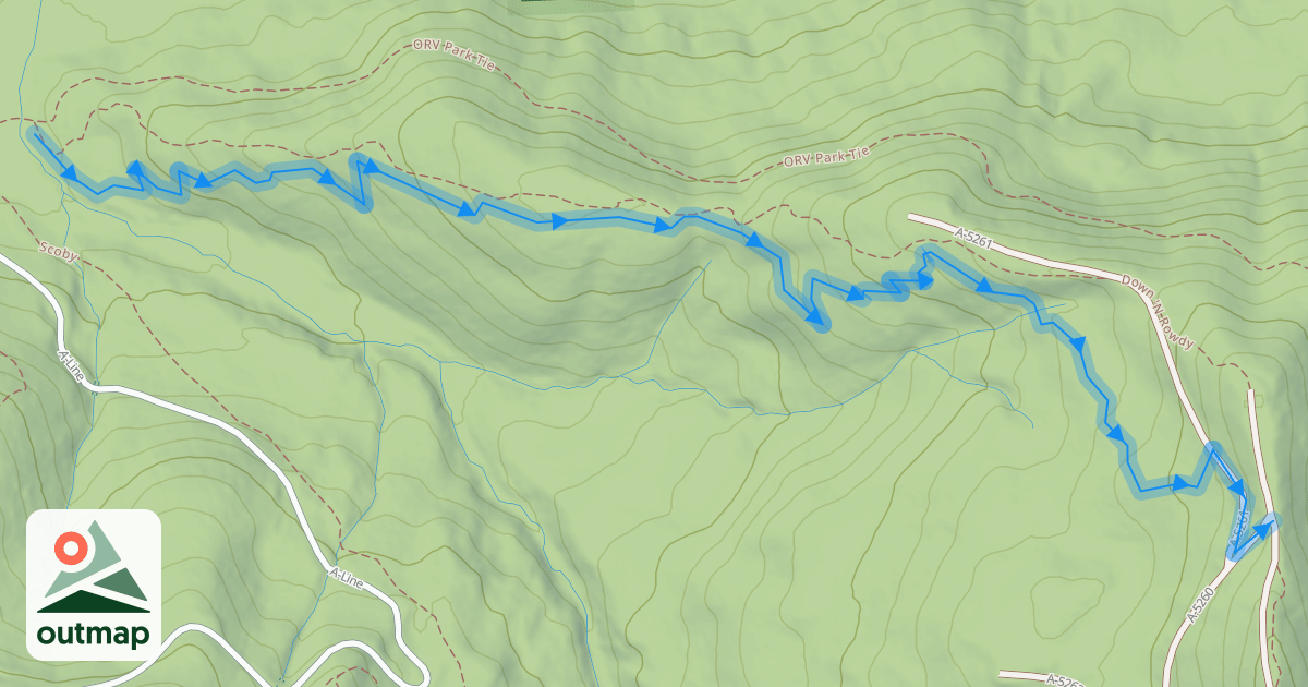 Map of BioChar Climbing Trail