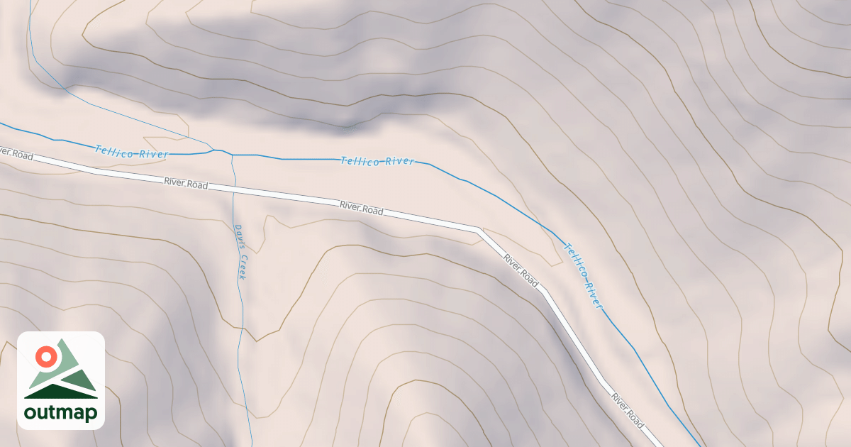Map of DAVIS BR. CAMPGROUND