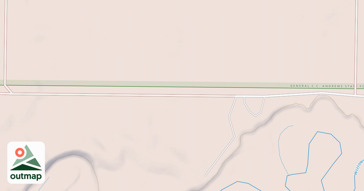 Map of General C.C. Andrews State Forest Trails