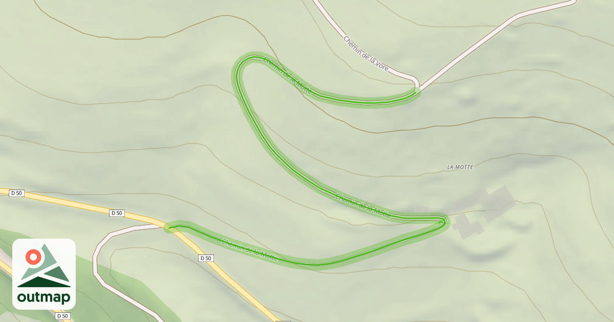 Map of Chemin de la Motte