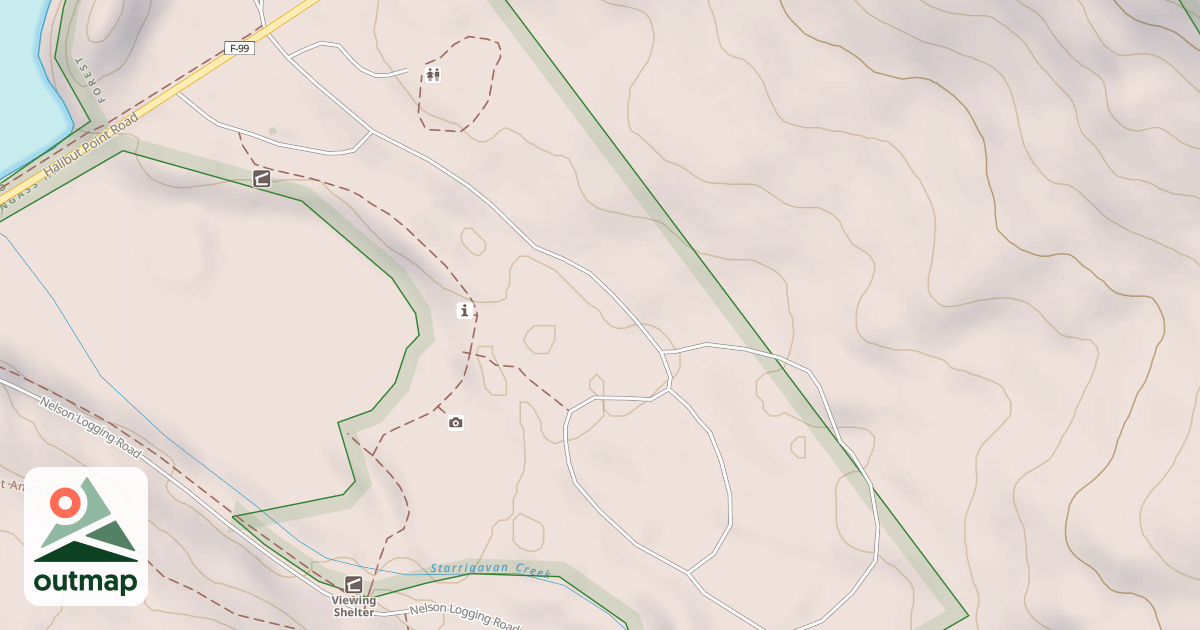 Map of STARRIGAVAN ESTUARY LOOP MAIN
