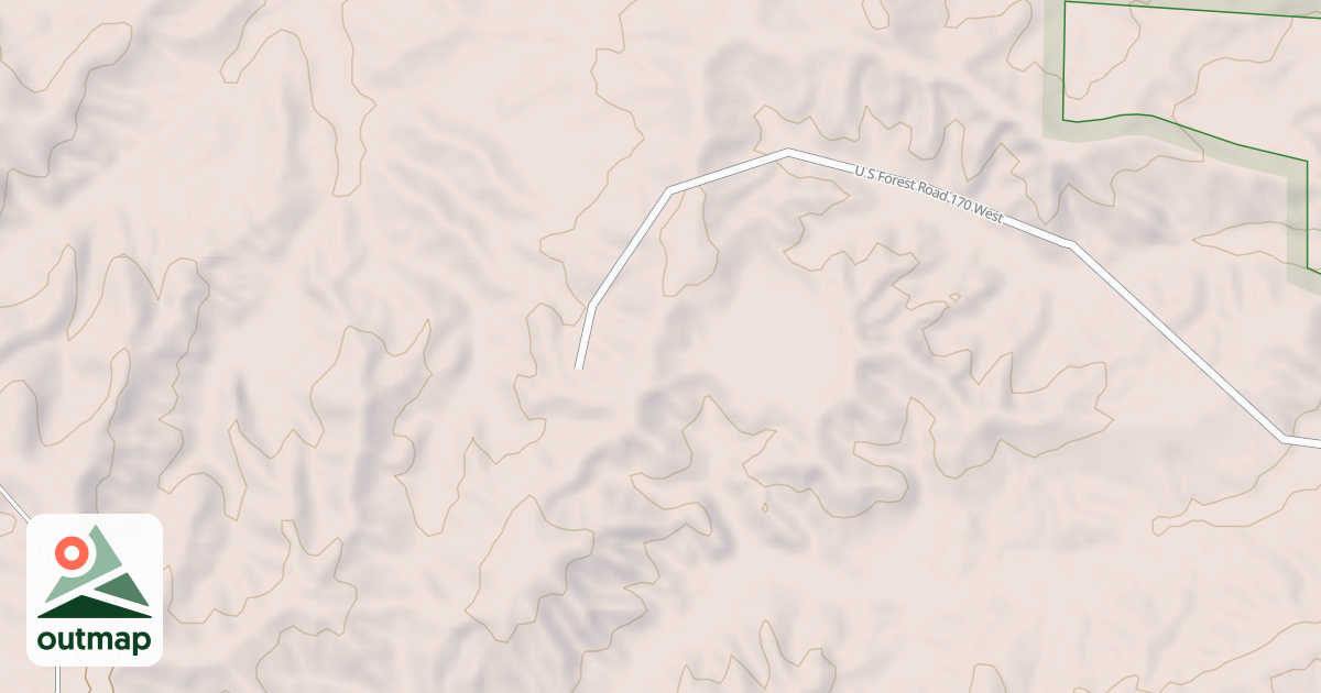 Map of USFS Motor Vehicle Use Map Roads {AF49DC23-D67A-4E47-BF27-9582F2999E30}