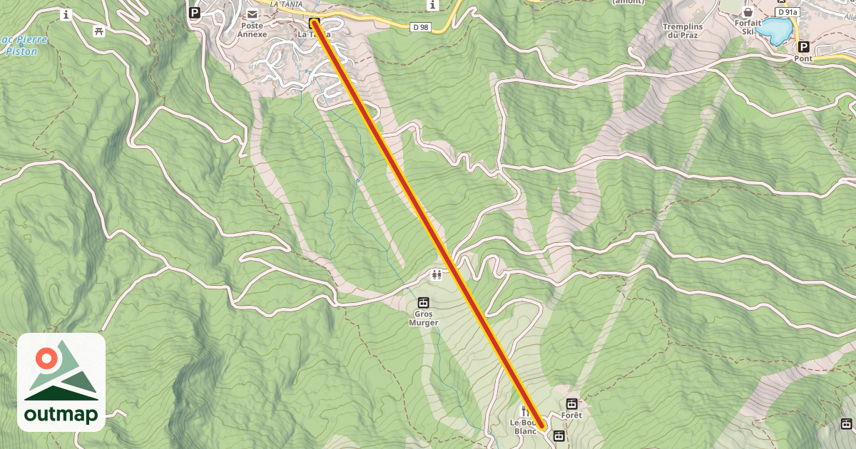 Map of La Tania