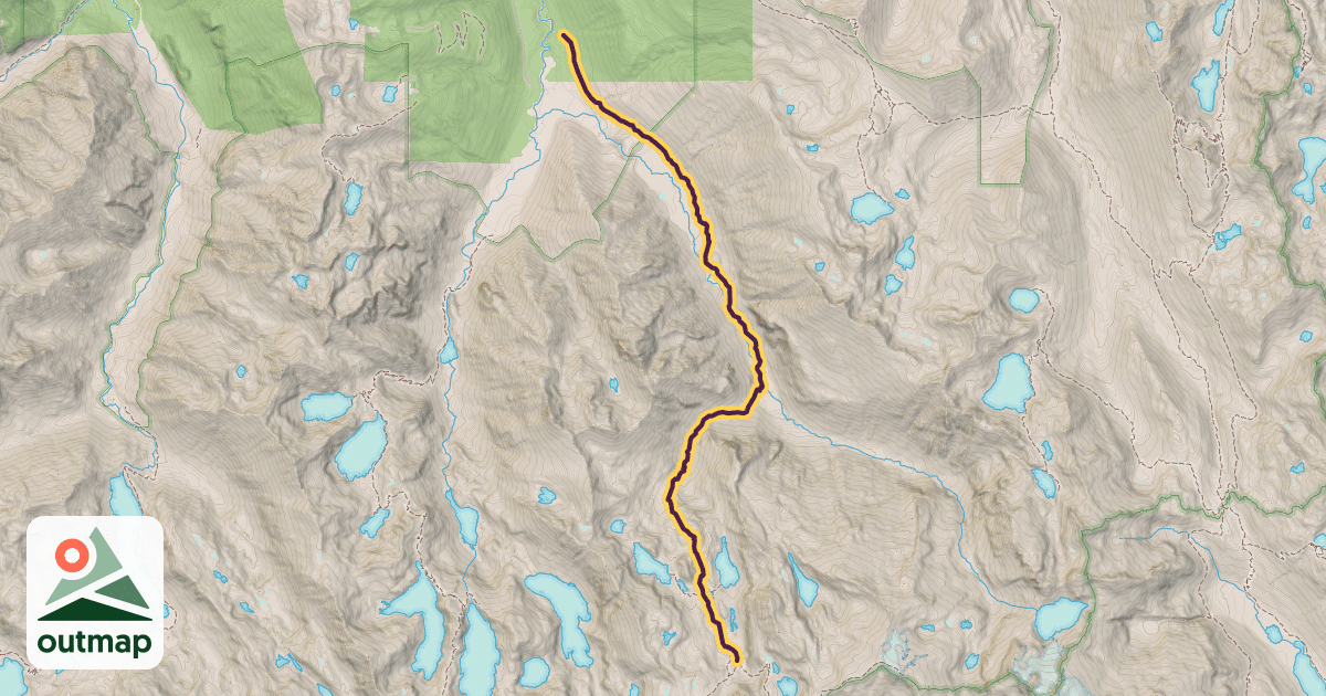 Map of Necklace Valley Trail