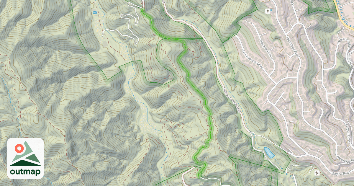 Map of Sullivan Fire Road
