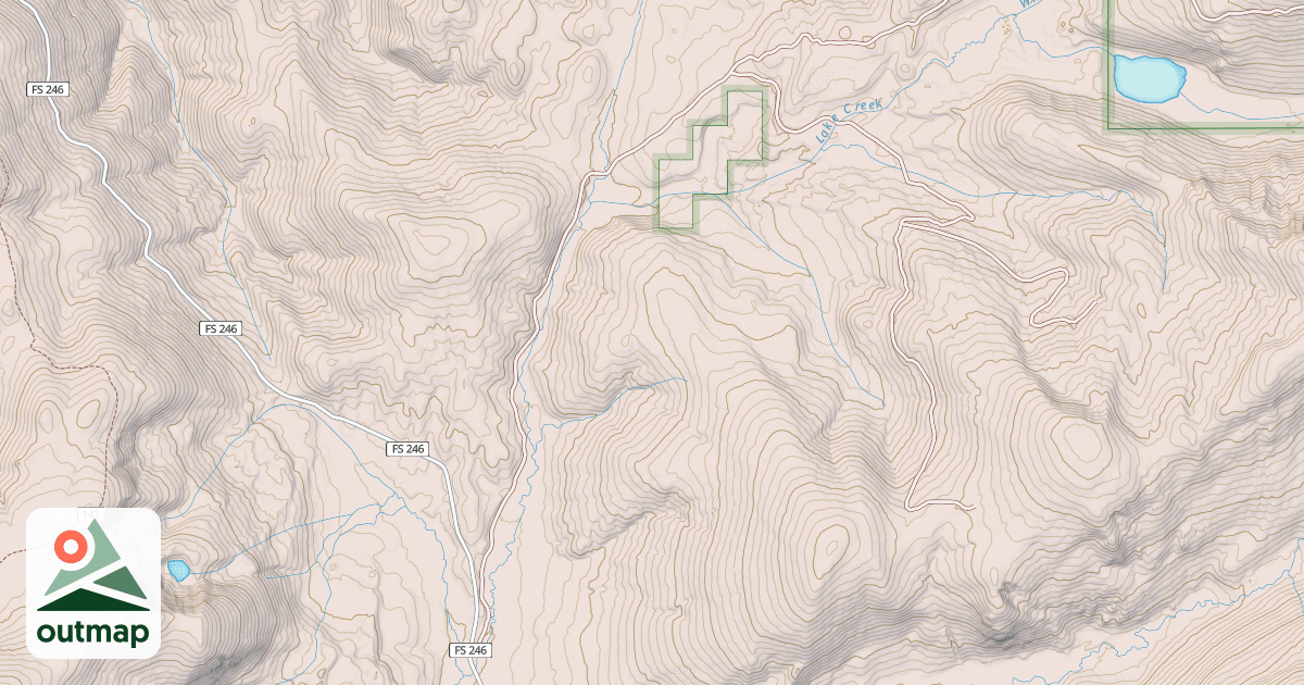 Map of CAREY CREEK-CORDUROY CREEK