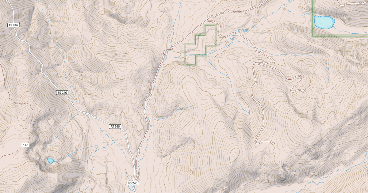 Map preview of CAREY CREEK-CORDUROY CREEK