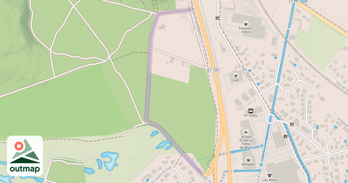 Map of Chemin des Prés Tremblants