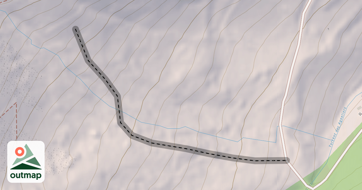 Map of Séolane - Bas