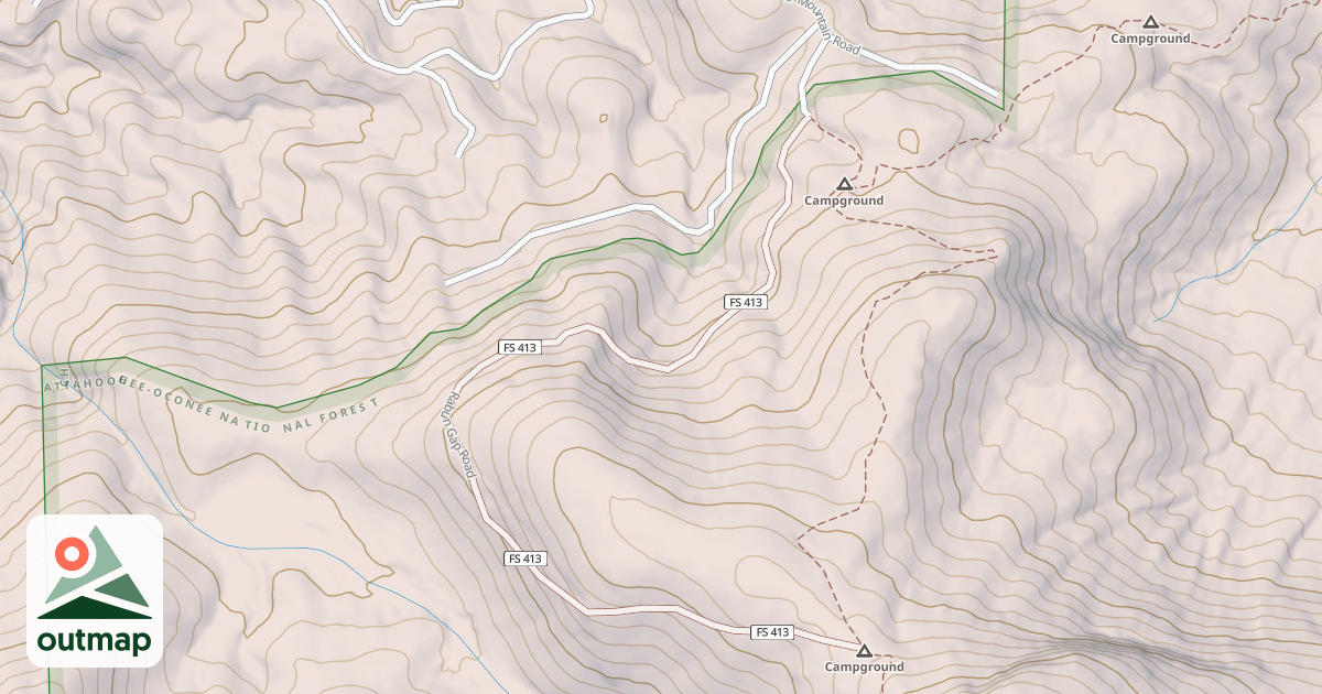 Map of RABUN BALD