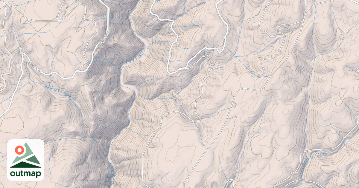 Map of STOWMAN RAVINE