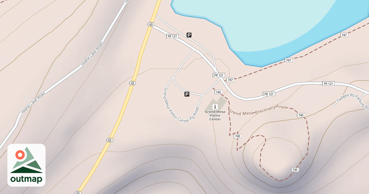 Map of GRAND MESA VISITOR CENTER PG