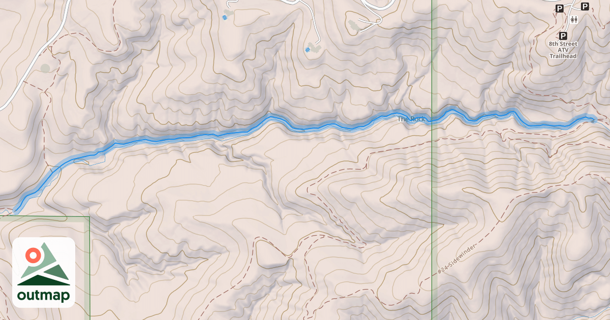 Map of #29 Lower Hulls Gulch