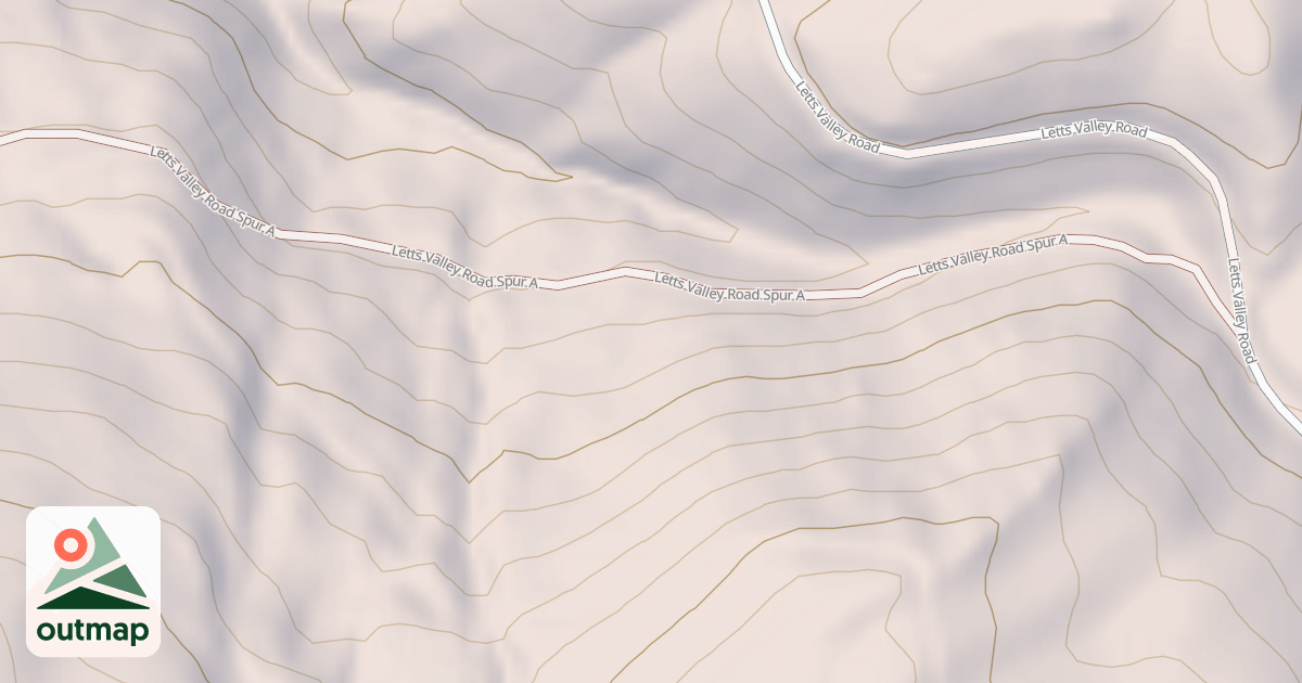 Map of LETTS VALLEY SPUR A