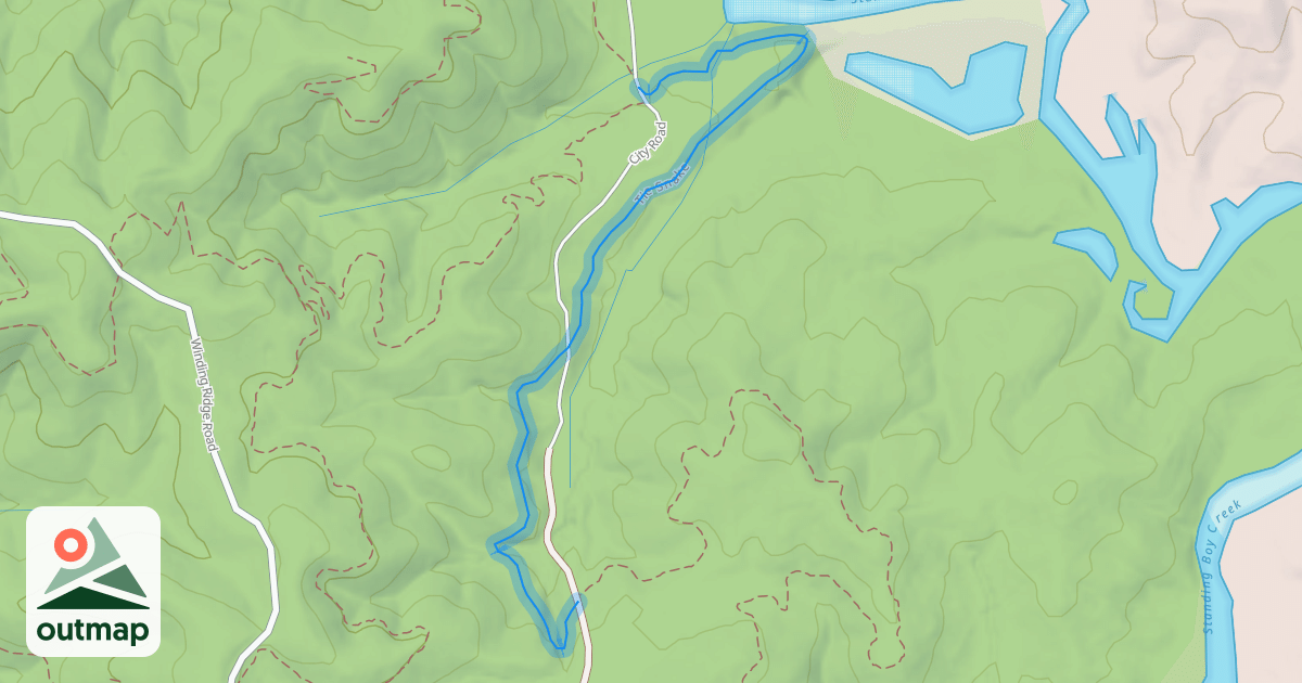 Map of Tie Snake in Muscogee