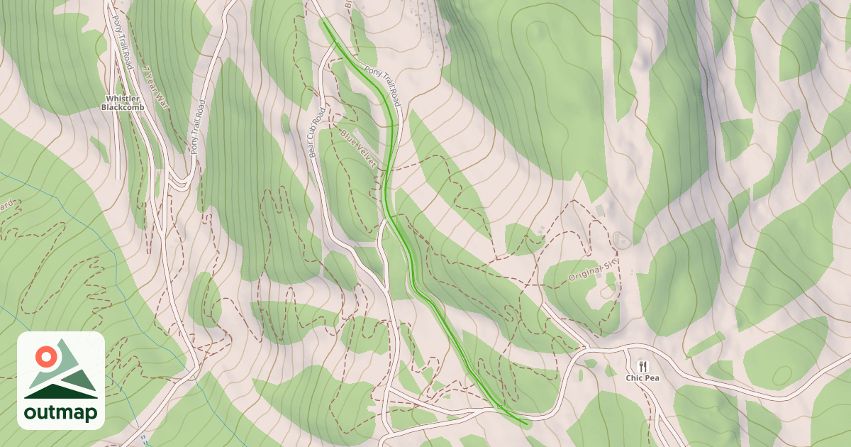Map of Pony Trail - Middle
