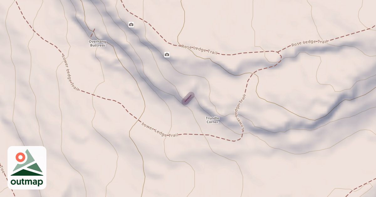 Map of Climbing Crag